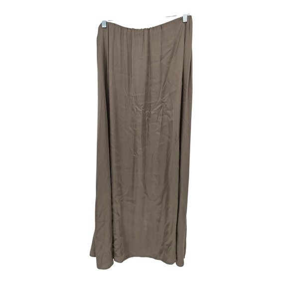 Donni Size Large Maxi Skirt Silky Simple Elastic Waist NWT